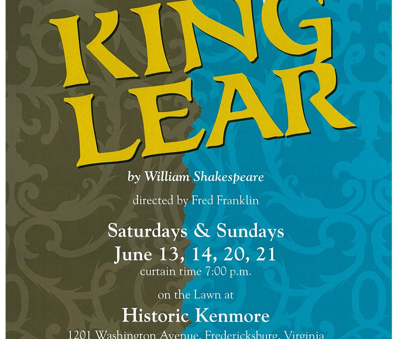Coming Soon! William Shakespeare’s “King Lear”