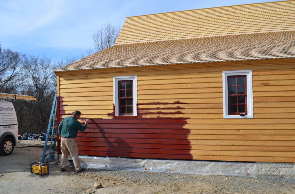 Photos: Building George’s House – Painting the Exterior