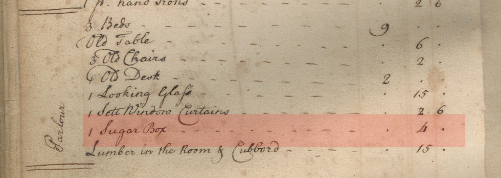 Augustine Washington's Probate Inventory