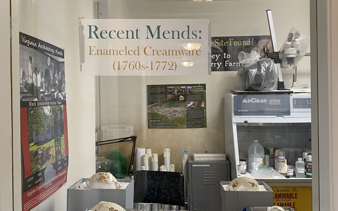 Behind the Glass at Ferry Farm’s Archaeology Lab