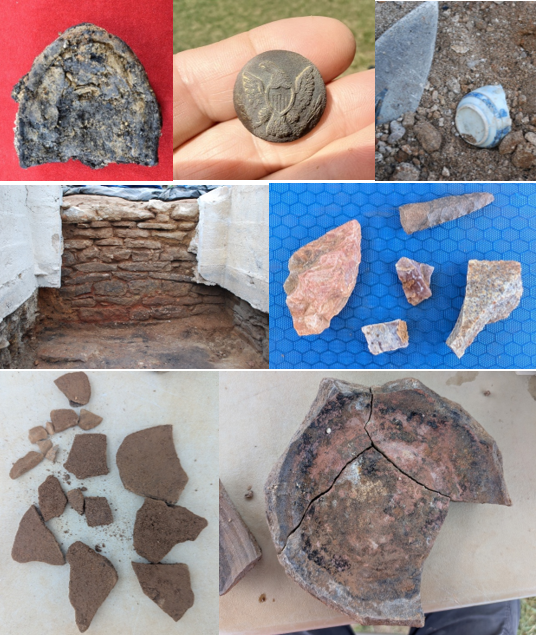 Cellar Artifacts Different artifacts from excavation